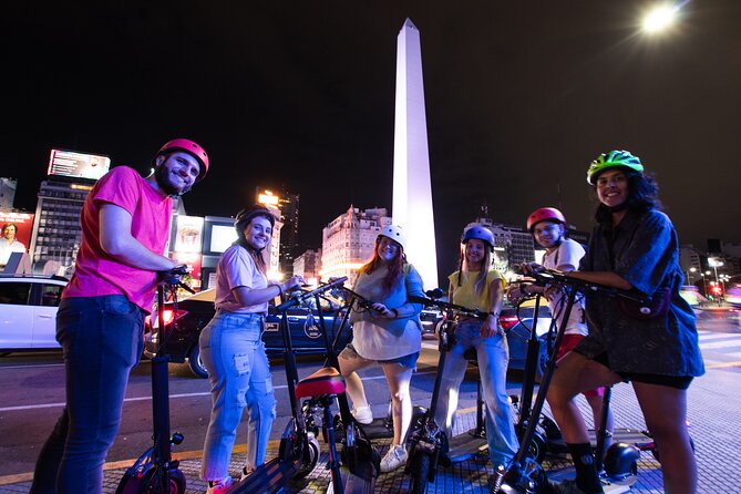 Buenos Aires Night Tour on Electric Scooter - CCK and Banco Nación explain modern Argentina