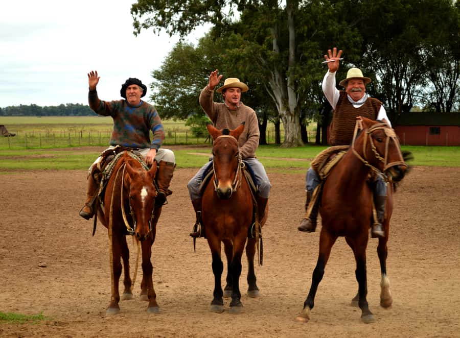 Full-Day at Santa Susana Ranch with BBQ, Drinks and Show - A substantial Argentine barbecue at lunchtime