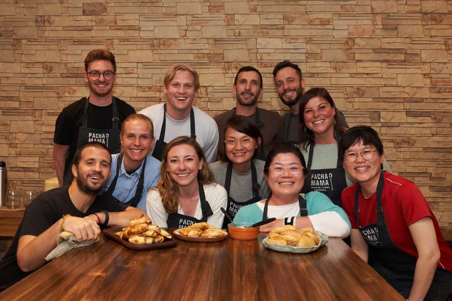 Pachamama - Argentine Cooking Experience in Buenos Aires - Wine from Mendoza at the shared table