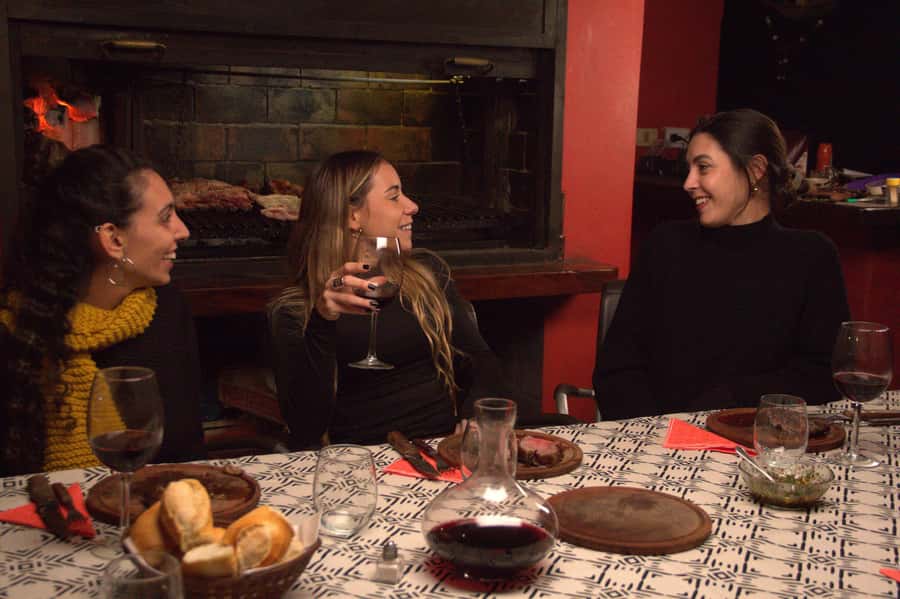 Secrets of Asado in Buenos Asado, BBQ and Dinner - Making chimichurri and trying choripan